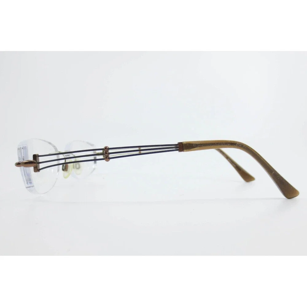 Charmant Line Art XL2002 Bronze Rimless Eyeglasses Frames 51-18-135 Japan Titan
